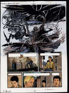 HOUOT André  - Le Mal  - Mise en couleur par Jocelyne Charrance de la planche 27 de [...]