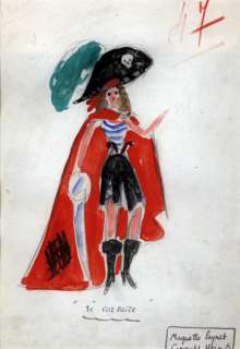 PEYNET Raymond  - Le corsaire  - Projet de costume pour un spectacle Folies [...] | Vermot et Associés