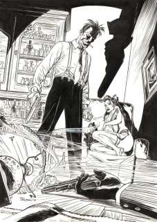 Sinisa BANOVIC - Illustration originale Ã  l‘encre de Chine ambiance polar