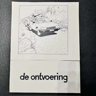 Bassie & Adriaan – De ontvoering – Originele cover + letteringen | BD Originaux