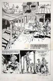 HERMANN  - Comanche  - Planche 1 du récit La piste de fer édité dans l‘album Red [...]