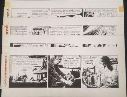 Kubert & Moore The Green Berets Dailies | Weiss Auctions