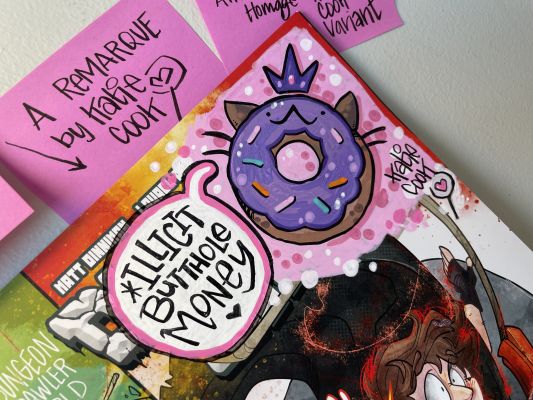Katie Cook - Dungeon Crawler Carl #0 Katie Cook cover w/ remarque - Donut Hole