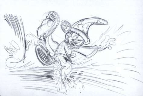Original Sketch #16 | Mickey Mouse  - The Sorcerer’s Apprentice  - Garrido | Catawiki