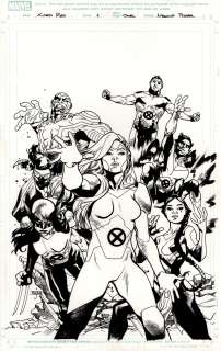 Mahmud Asrar - X-Men Red #1 Cover (Jean Grey, Nightcrawler, Namor, Wolverine [Laura Kinney] Honey Badger!) 2018