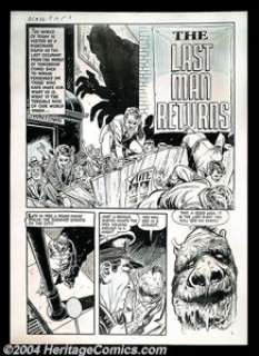 Bob Powell - Original Complete Story Art for Black Cat #36 "The Last Man On Earth" (Harvey, 1951). Wild - | Heritage