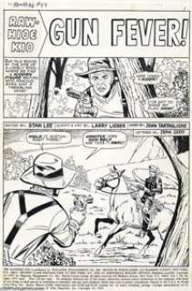 Larry Lieber and John Tartaglione - Original Art for The Rawhide Kid #88, Group of 9 pages (Marvel, 1971). Nine - | Heritage
