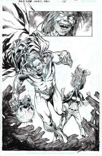 Jesus Merino | Black Adam Doctor Fate #1 P.17 - Dr. Fate’s Helmet Knocked Off - Signed Issue 1 Page 17 | Anthony’s Comic Book Art