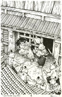 David Petersen | Usagi Yojimbo: Dragon Bellow Conspiracy Issue 3 Page Cover | Albert Moy