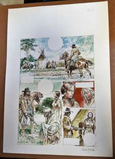 Serpieri, Paolo Eleuteri | page originale "Histoires indiennes" | Catawiki