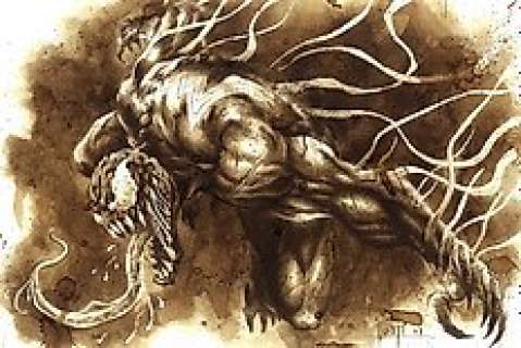 Venom - Original Coffee Drawing By Juapi | Catawiki