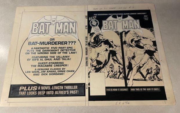 BATMAN BLUE RIBBON DIGEST #9 original PROD COVER ART 1981 TALIA JIM APARO | eBay US (Buy It Now)