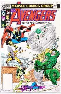 Marvel Comics Avengers #222 Cover Color Guide | Bruneau & Co. Auctioneers