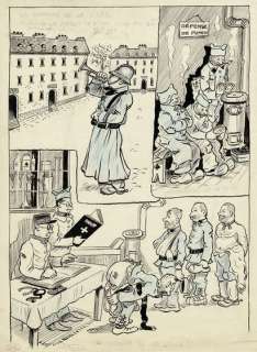 ROB-VEL - lot 468 - La sonnerie de la visite, planche originale Ã  l‘encre…