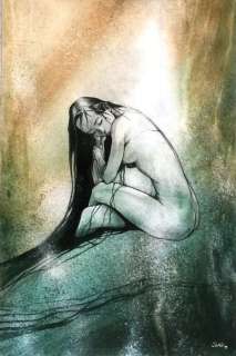 Jung - La jeune fille au Vent - Olieverf op schildersboard - (1999) | Catawiki