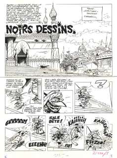 TABARY Jean - IZNOGOUD, planche originale 1 - Noirs dessins
