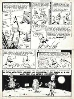 AZARA Jo-El - Planche originale de TAKA TAKATA Gag N°195 Menace en l‘air