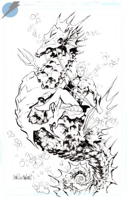 Marcio Takara | Aquaman Issue 10 Page Cover | Felix Comic Art
