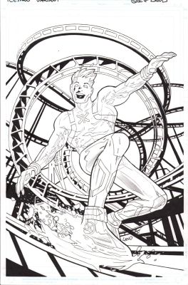 Greg Land | Astonishing Iceman #1 Cover Variant - Signed - 2023 | Anthony’s Comic Book Art