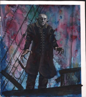 Kim Demulder | Nosferatu Painted Art - Signed - 2008 | Anthony’s Comic Book Art