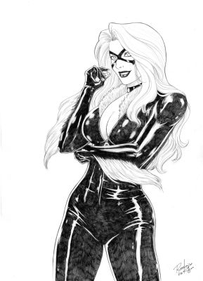 R.Roger | Black Cat - Original art 11x17 | Raremarq (Buy It Now)