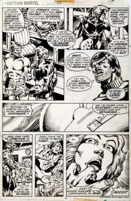 Bob Wiacek, Pat Broderick | Captain Marvel #56 P 17 (Captain Marvel Parts Ways with Tony Stark!) 1978 | Romitaman