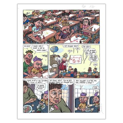 Jean-Marc Mathis | "Henri, chienne de vie" - Page originale | Achetez de l’Art