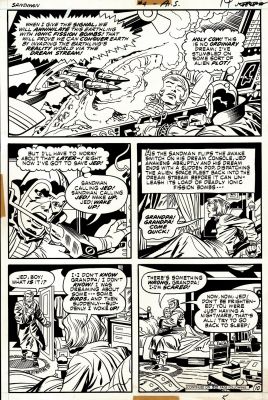 Jack Kirby, Mike Royer | Sandman #4 P 10 (Sandman Must Wake Up Jed From His Dream Or the Aliens Will Defeat Earth!) 1975 | Romitaman