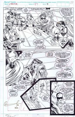 Portacio, Whilce - X-Factor #67 Pg 4, Original X-Men Team & Inhumans | Cool Lines Art