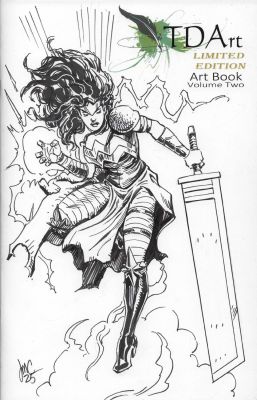 Jason Crager | Wonder Woman Dc Sketch Cover - Tdart Volume 2 Art Book | TDArt