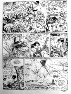 Mezzomo - Â« Ethan Ringler Â». Encre de Chine noire pour la planche 41 de cette