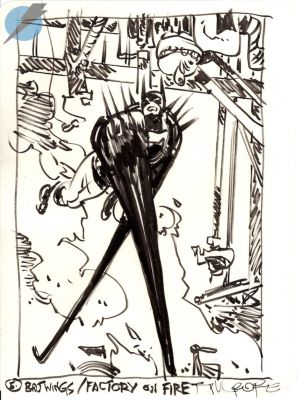 Paul Pope | *Sketches/Prelims/Studies* Issue Absolute Batman Page 5 | Felix Comic Art