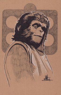Matt Busch | Planet of the Apes Art Piece - Signed | Anthony’s Comic Book Art
