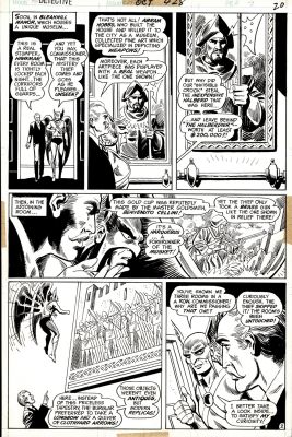 Dick Dillin, Joe Giella | Detective Comics #428 P 2 (Hawkman in Every Panel Trying To Find the Thief! Joe Giella Inks!) 1972 | Romitaman