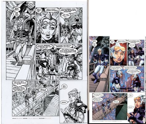 Chris Weston | Weston, Chris - Alan Moore’s Tom Strongs Terrific Tales #11 Pg 2, Jonni Future & Uncle Johnny Future 2004 | Cool Lines Art