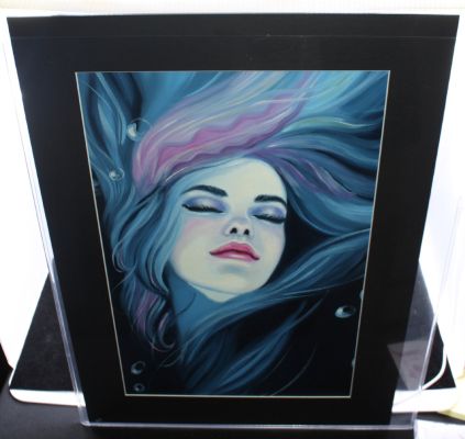 Monika Timar | The Lady of the Lake Painted Art in Mat - Signed | Anthony’s Comic Book Art