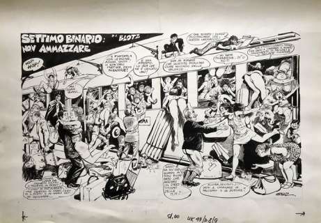 Buzzelli, Guido - Original plate for Menelik n. 49 (1972) | Catawiki