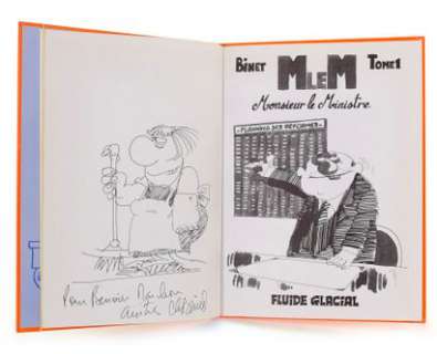 Binet, Christian | M le M Fluide Glacial Monsieur le Ministre Album en... | Cornette de St Cyr