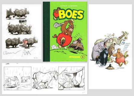 Boes - Luxe editie Boes Integraal deel 3 - N° 62/80 met originele strook in speciale map + ex-libris - hc met linnen rug | Catawiki