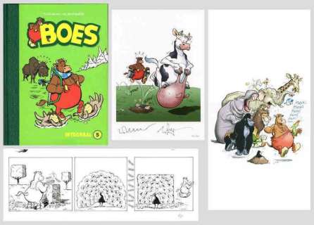 Boes - Luxe editie Boes Integraal deel 5 - N° 02/80 met originele strook in speciale map + ex-libris - hc met linnen rug | Catawiki