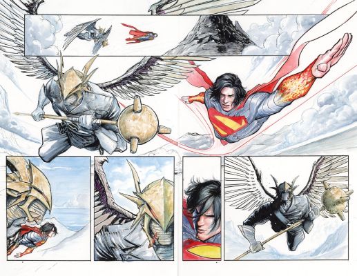 Juan Ferreyra - Absolute Superman Issue 16 Page 08 And 09