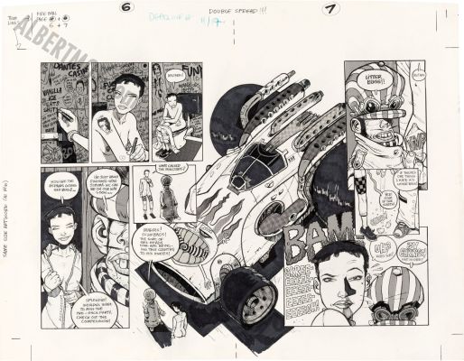Jamie Hewlett | Deadline Issue 26 Page 6 And 7 | Albert Moy