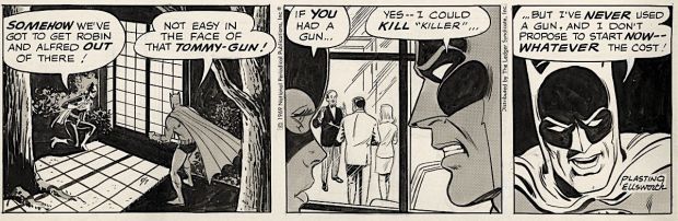 Al Plastino | Plastino, Al - Batman Daily 5/7 1969, Batgirl & Batman, Who Pledges Never To Use Guns - At Oax 2026 | Cool Lines Art
