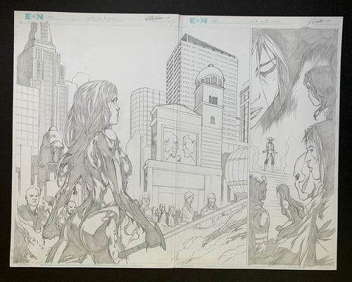 JORDAN GUNDERSON original pencil art NO WORLD #6 pgs. 2 & 3, Aspen Comics. Iris | eBay US (Buy It Now)
