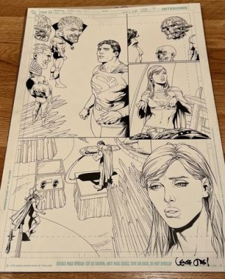 gary frank original art Action Comics 867 page 3
