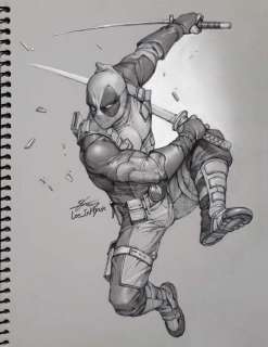 InHyuk Lee - InHyuk Lee Deadpool Pencil Sketch