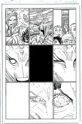 John Romita Jr. Klaus Janson | Action Comics #1027 P 9 (Supergirl Saves Superman in Battle with the Red Cloud As Brainiac 5 Helps!) 2020 | Romitaman