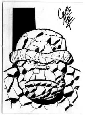 Chris Nye | Ben Grimm, the Thing Sketchcard | Catskill Comics