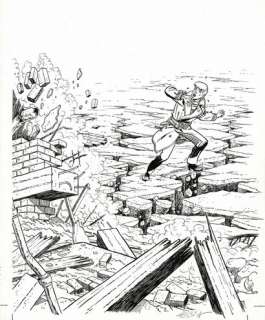 Tibet | Ric Hochet, Projet de couverture original Ã  l’encre de… | Septimus