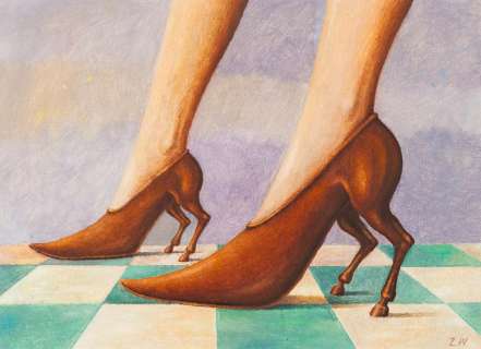 Zbigniew Woźniak (1952) | Zbigniew Woźniak | Bez tytułu, ilustracja do czasopisma "Szpilki", 1984 | Desa Unicum